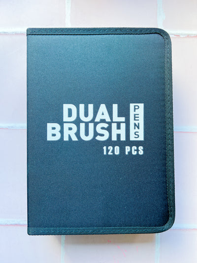 Dual Tip Brush Pens Set 120