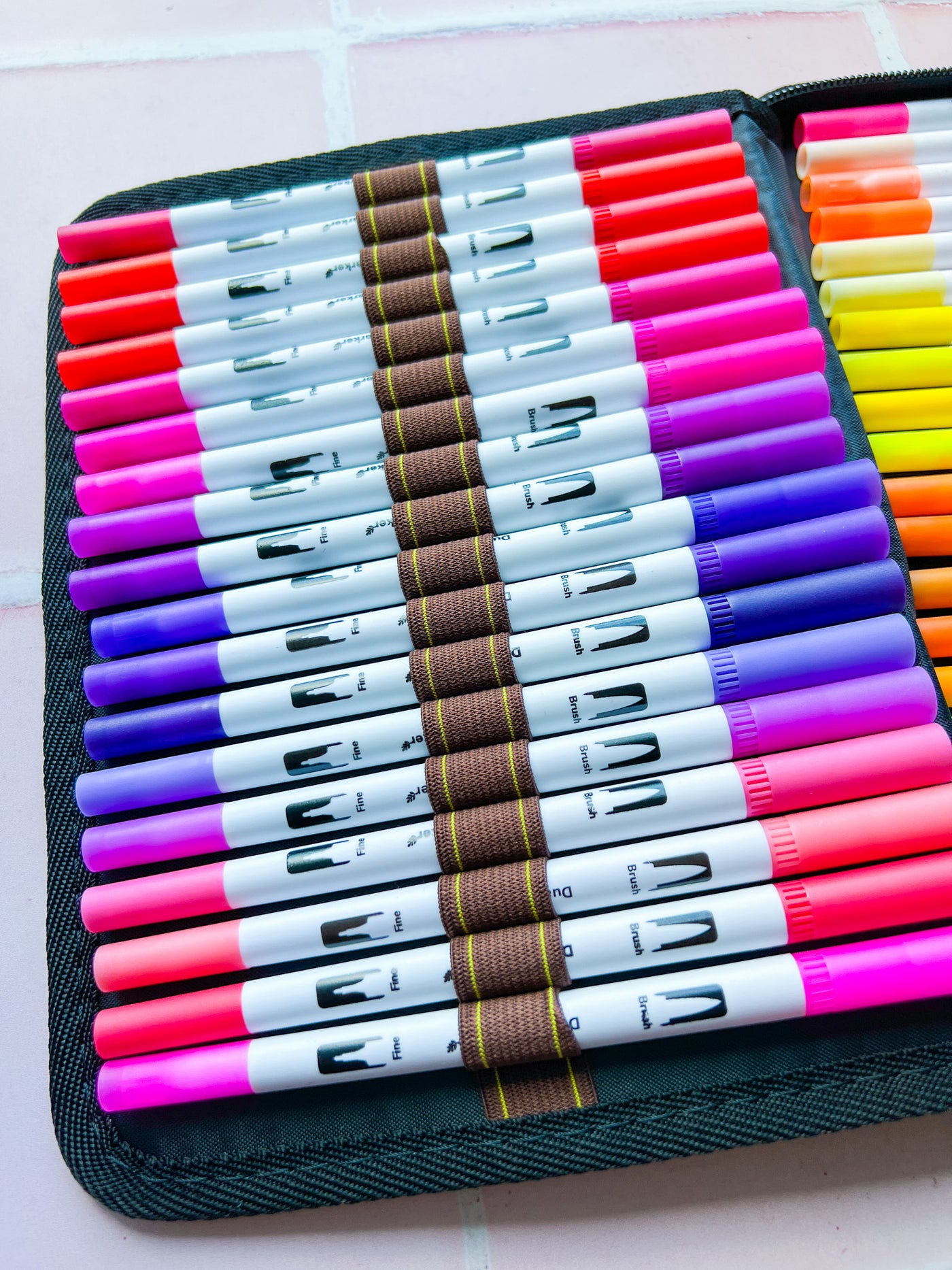 Dual Tip Brush Pens Set 60