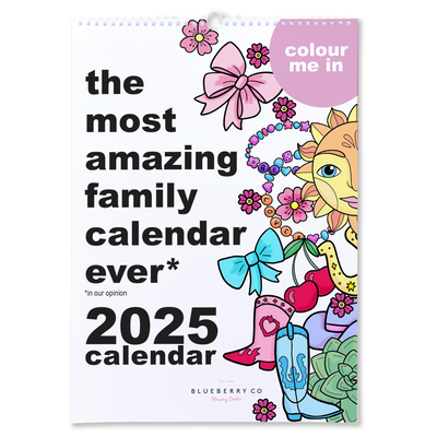 2025 Family Calendar / Colour-Me-In Calendar to Keep Your Family Organised