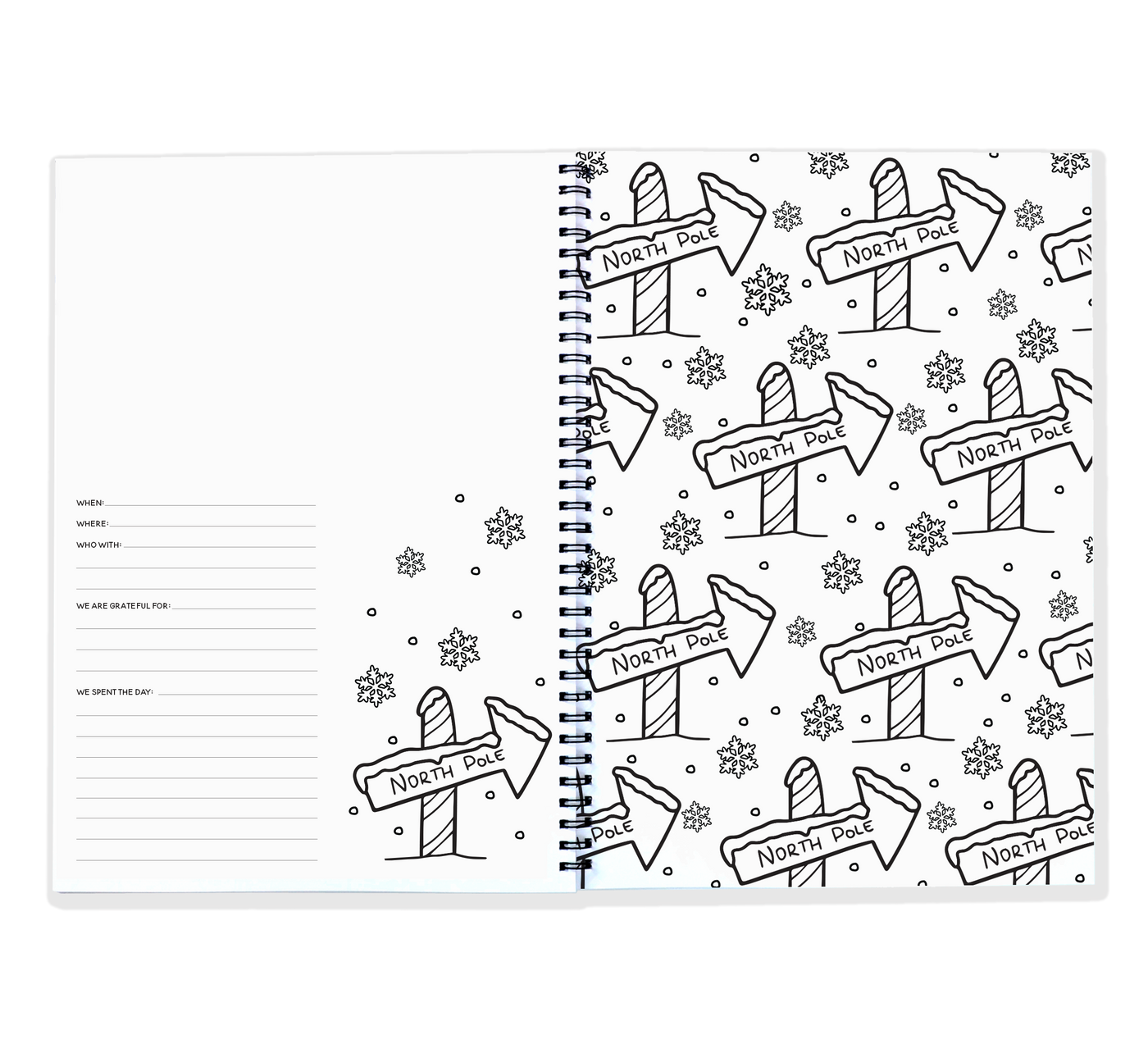 Christmas Book - Festive Keepsake Book you can Colour In | Blueberry Co