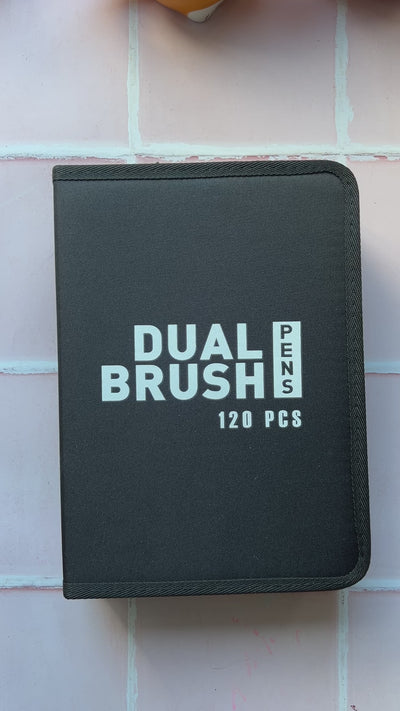 Dual Tip Brush Pens Set 120